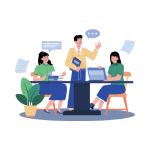 話し合う人たち